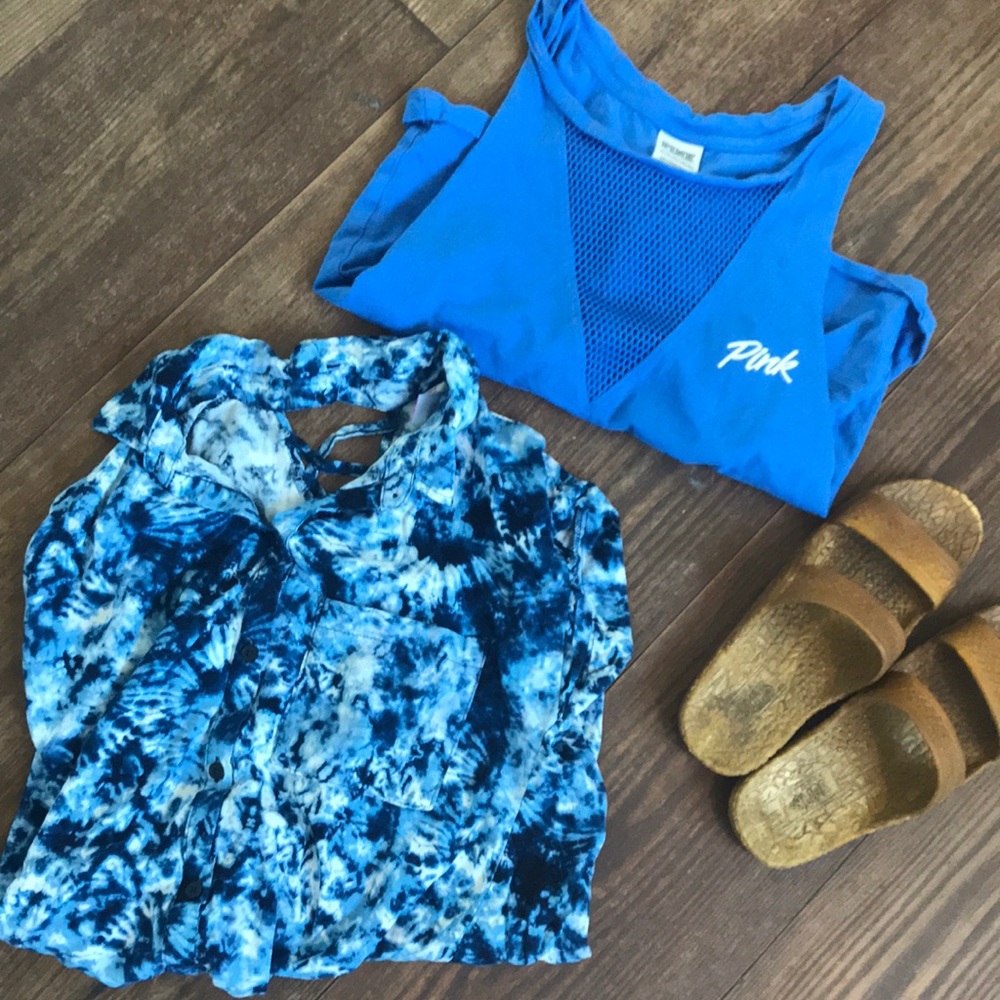 Victoria Secret top  another top and a pair of sho
